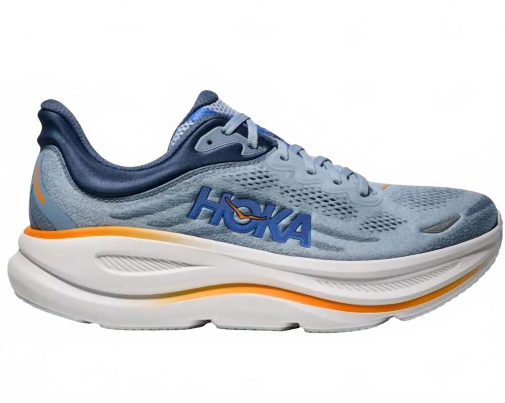NEW HOKA men's bondi 9 shoe in blue